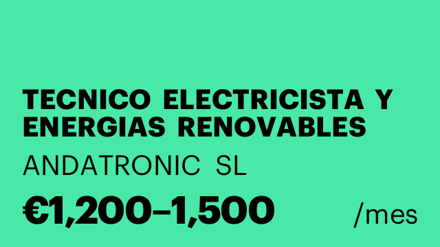 TECNICO  ELECTRICISTA  Y ENERGIAS  RENOVABLES