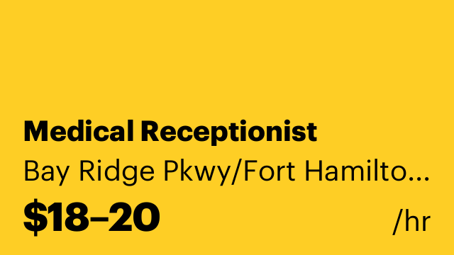 Medical Receptionist
