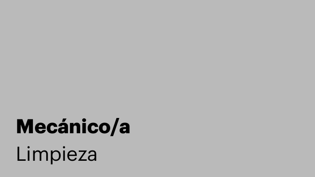Mecánico/a