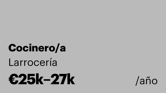 Cocinero/a