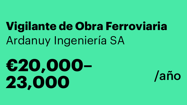 Vigilante de Obra Ferroviaria