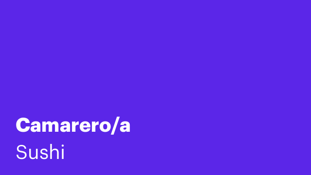 Camarero/a