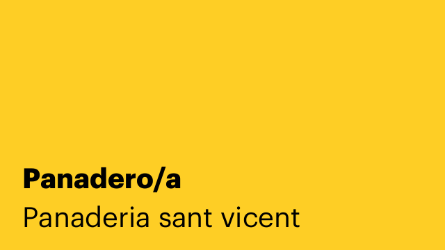 Panadero/a