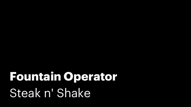 Fountain Operator
