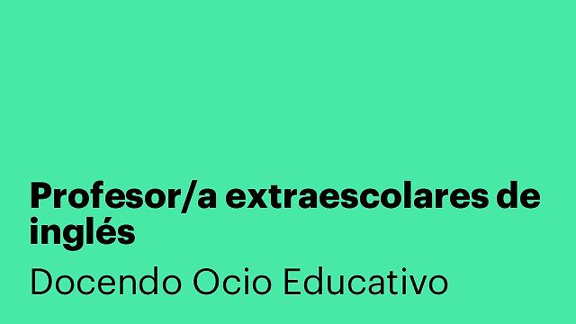 Profesor/a extraescolares de inglés