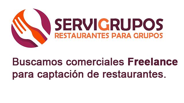 Comercial Freelance para Captación de Restaurantes de Grupos