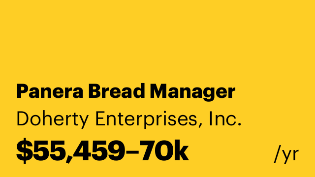 Panera Bread Manager
