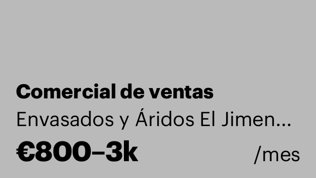 Comercial de ventas