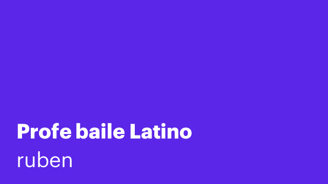Profe baile Latino