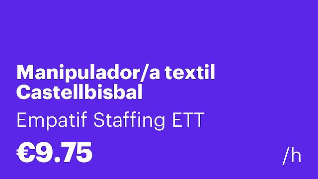 Manipulador/a textil Castellbisbal