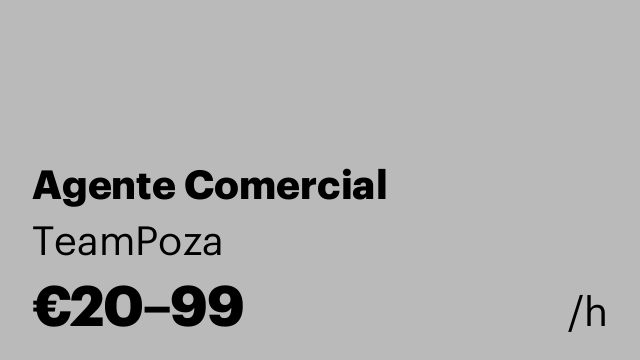 Agente Comercial