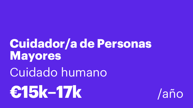 Cuidador/a de Personas Mayores