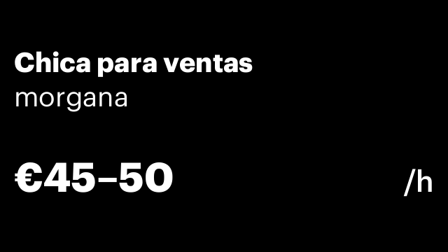 Chica para ventas