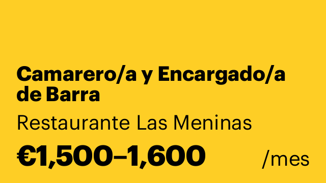 Camarero/a y Encargado/a de Barra