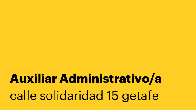 Auxiliar Administrativo/a