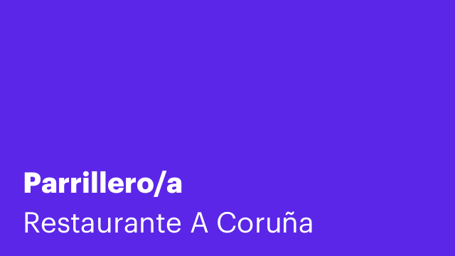 Parrillero/a