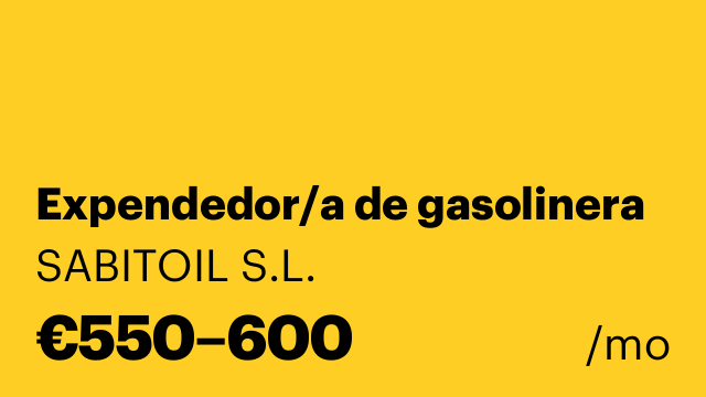 Expendedor/a de gasolinera