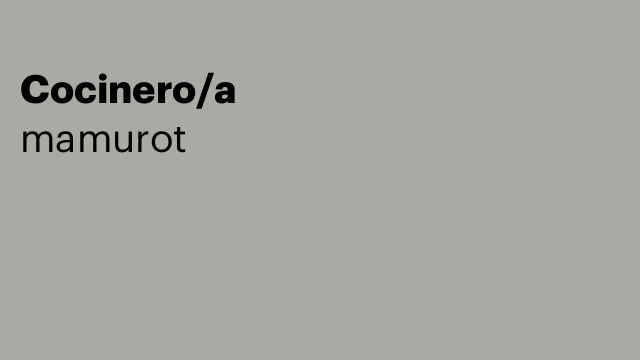 Cocinero/a