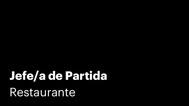 Jefe/a de Partida