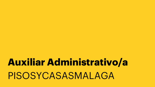 Auxiliar Administrativo/a
