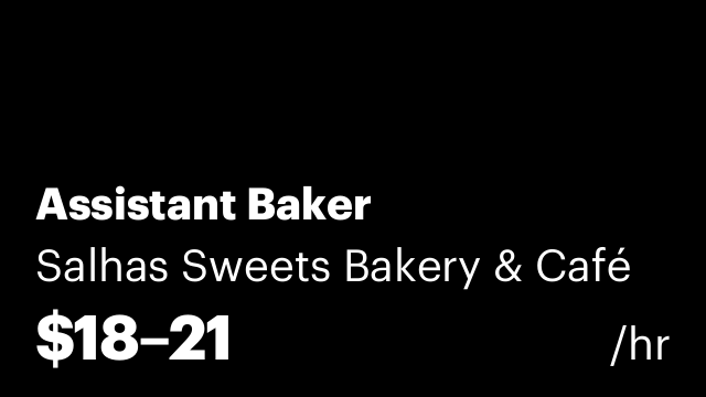 Assistant Baker