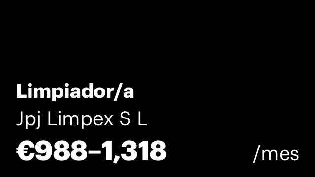 Limpiador/a