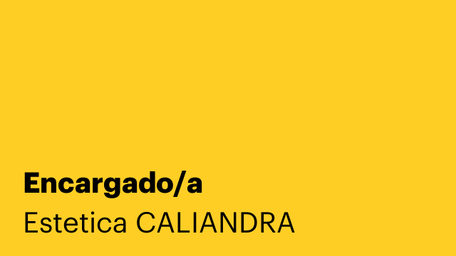 Encargado/a