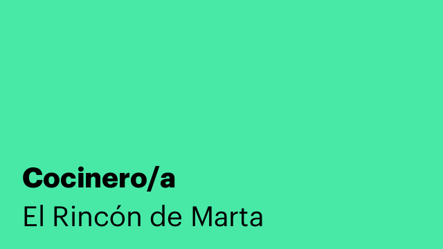 Cocinero/a