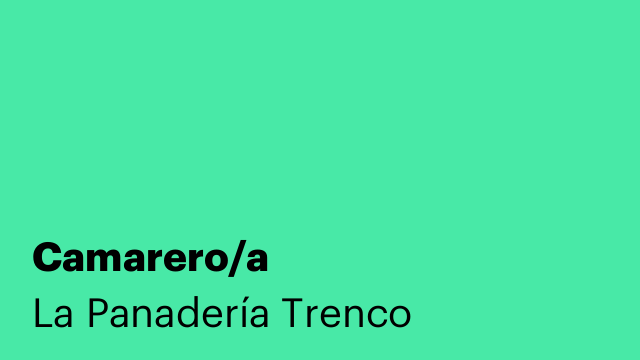 Camarero/a
