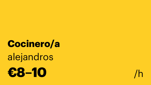 Cocinero/a
