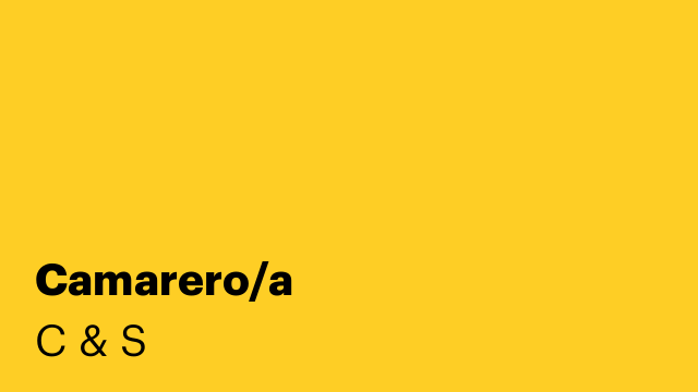 Camarero/a