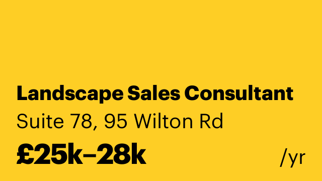 Landscape Sales Consultant