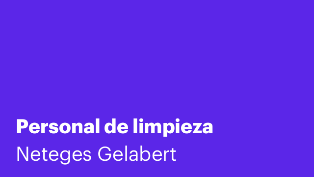 Personal de limpieza