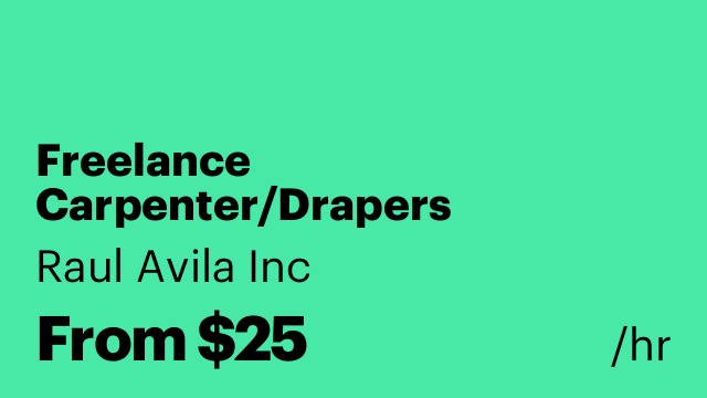 Freelance Carpenter/Drapers