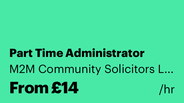 Part Time Administrator