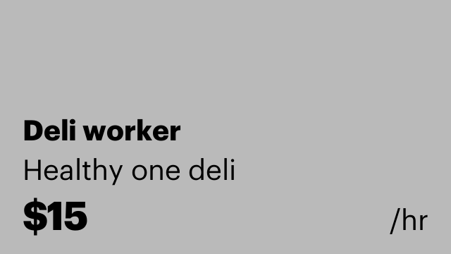 Deli worker