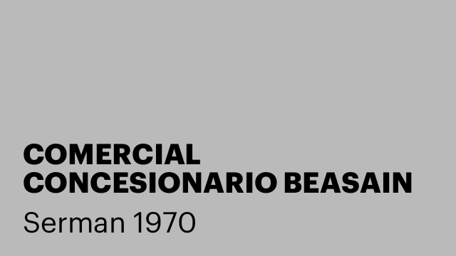 COMERCIAL CONCESIONARIO BEASAIN
