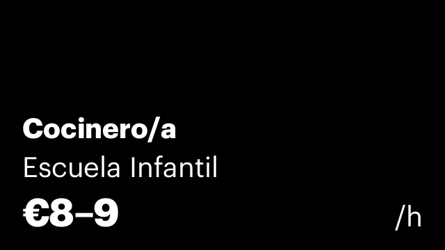 Cocinero/a
