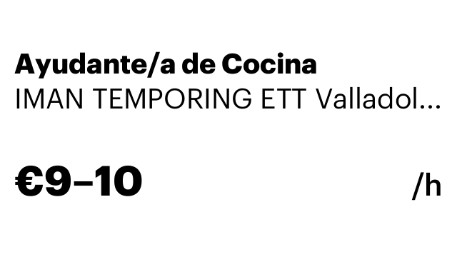 Ayudante/a de Cocina