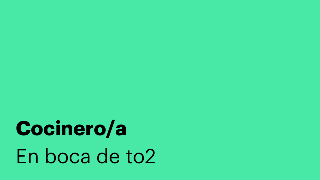 Cocinero/a