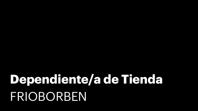 Dependiente/a de Tienda