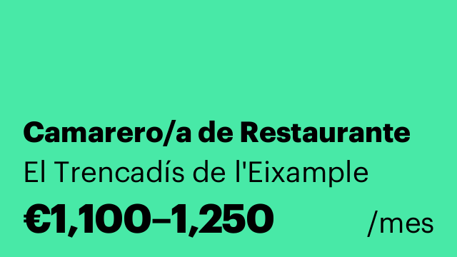 Camarero/a de Restaurante
