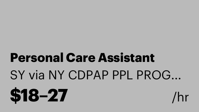 Personal Care Assistant