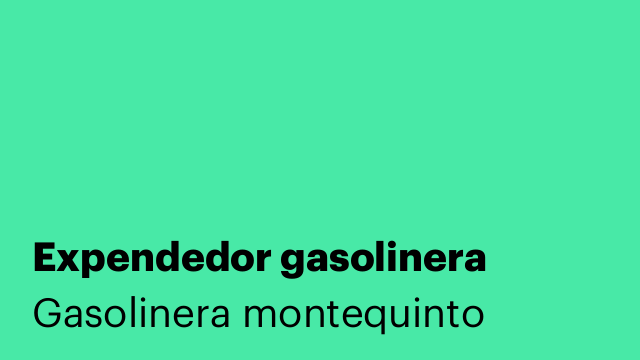 Expendedor gasolinera