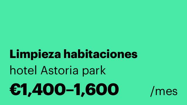 Limpieza habitaciones