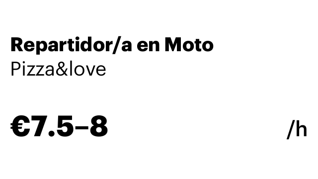 Repartidor/a en Moto