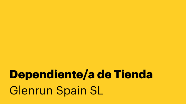 Dependiente/a de Tienda