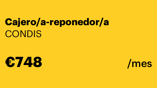 Cajero/a-reponedor/a