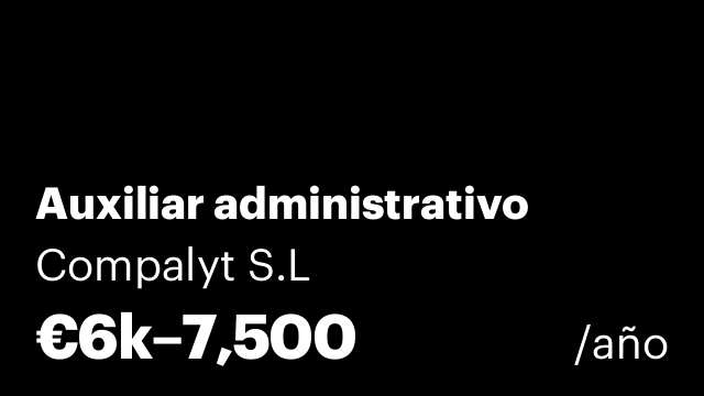 Auxiliar administrativo