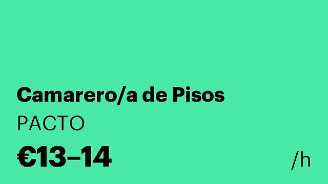 Camarero/a de Pisos